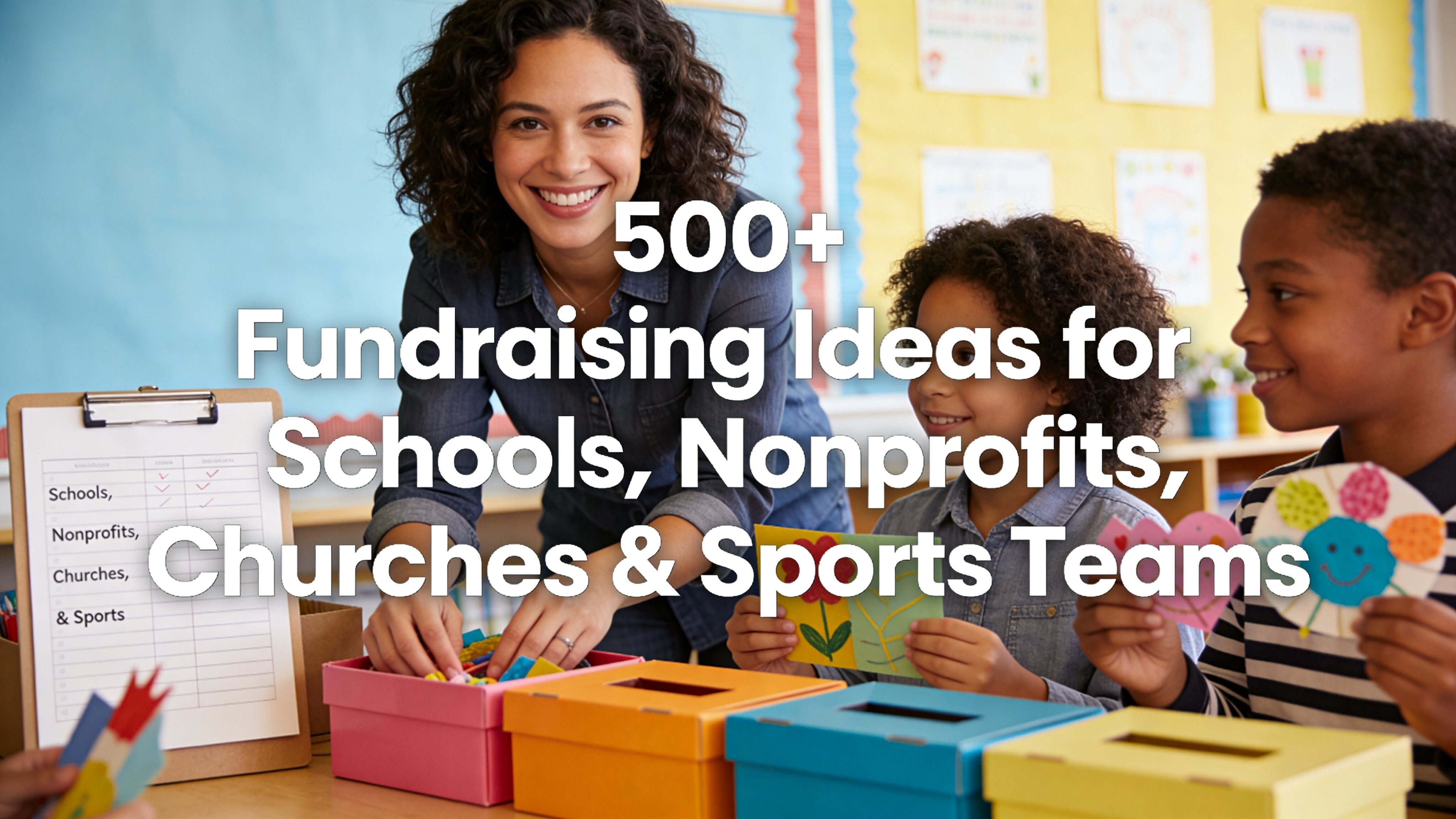 500+ Fundraising Ideas for Schools, Nonprofits, Churches & Sports Teams